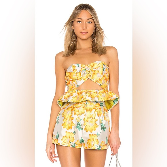 Endless Rose Pants - Endless Rose Floral Strapless Co-Ord Top & Shorts, NWT, Small